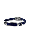 Men's Station Blue Leather Bracelet with Lapis Lazuli