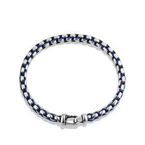 David Yurman Men's Woven Box Chain Bracelet in Blue