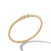 David Yurman Cable Buckle Collection Bracelet in 18K Yellow Gold with Diamonds