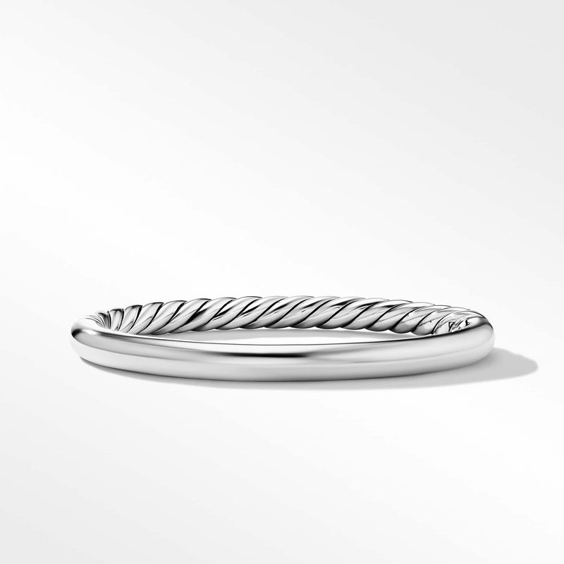 David Yurman Sculpted Cable and Smooth Bangle Bracelet