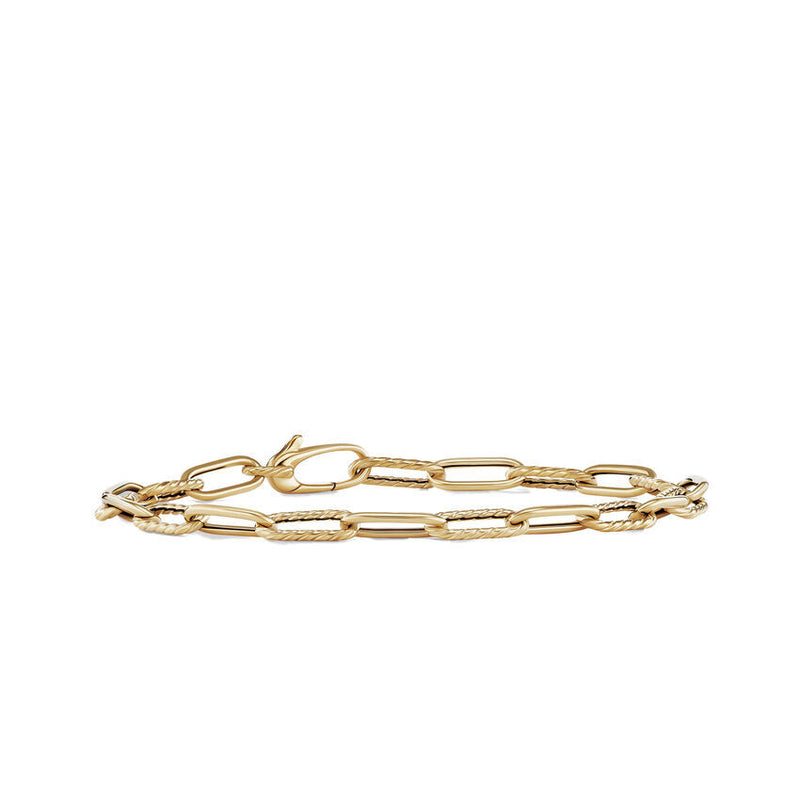 DY Madison Chain Bracelet in 18K Yellow Gold 4MM