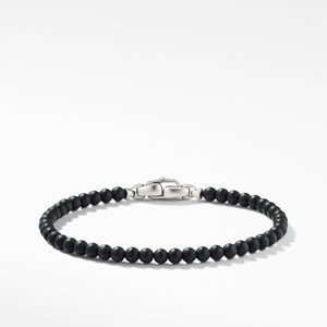David Yurman Gents Spiritual Beads Bracelet with Black Onyx 4MM