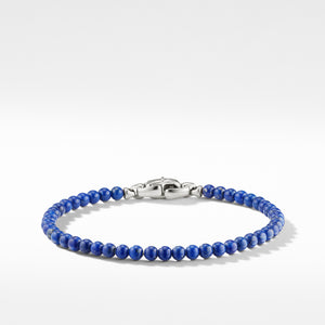 Men's Spiritual Beads Bracelet with Lapis 4MM