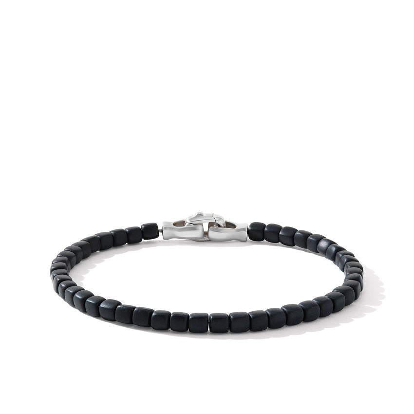 David Yurman Mens Spiritual Beads Cushion Bracelet with Black Onyx – NAGI