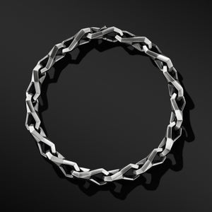 David Yurman Gents Faceted Link Bracelet