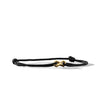 David Yurman Infinity Link Black Cord Bracelet with 18K Yellow Gold
