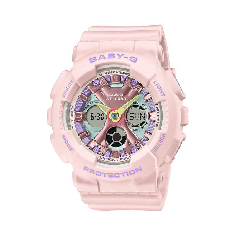 Casio G-Shock Baby-G Watch Pastel Metallic Dial Light Orange BA130PM-4A