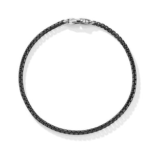 David Yurman Gents Box Chain Bracelet in Stainless Steel and Sterling Silver