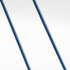 David Yurman Box Chain Necklace in Blue Acrylic 4MM
