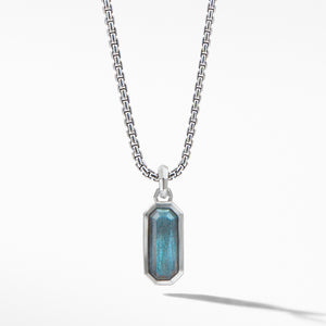 David Yurman Cable Collectibles Emerald Cut Amulet with Labradorite