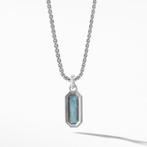 David Yurman Cable Collectibles Emerald Cut Amulet with Labradorite