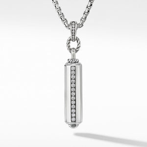 David Yurman Lexington Small Barrel Pendant with Diamonds