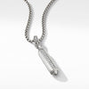 David Yurman Lexington Small Barrel Pendant with Diamonds