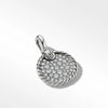 DY Elements Disc Pendant with Pave Diamonds, 14mm