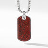 Men's Streamline Tag with Red Agate