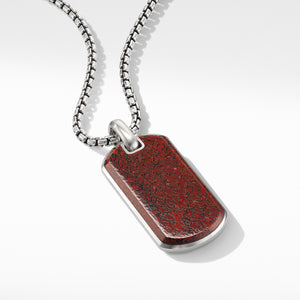 Men's Streamline Tag with Red Agate