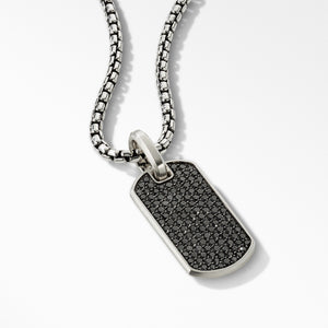 David yurman black on sale diamond dog tag