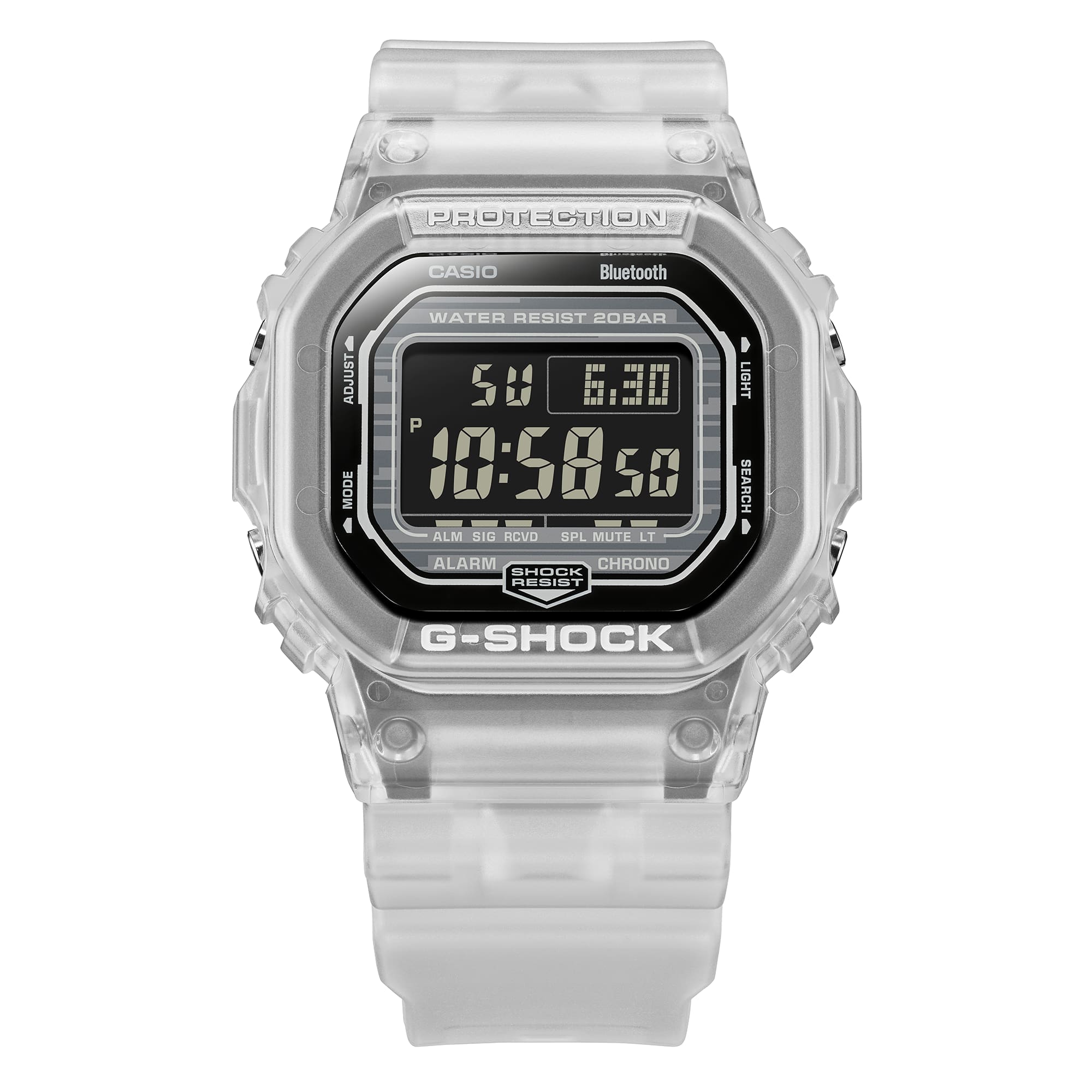 CASIO G-SHOCK DWB5600G-7 Bluetooth Clear Jelly Transparent Digital