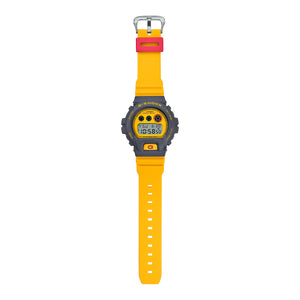 Casio G-Shock Yellow Grey Watch 90's Style DW6900Y-9 Limited