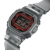 CASIO G-SHOCK DWB5600G-1 Bluetooth Clear Jelly Black Red Digital Watch