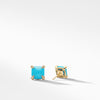 David Yurman Chatelaine 8MM Earrings with Turquoise in 18K Gold