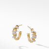 David Yurman Helena Small Hoop Earring in 18K Yellow Gold with Diamonds