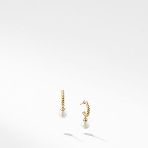 David Yurman Solari 18k Gold Pearl Drop Earrings