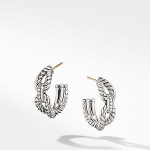 David Yurman Cable Loop Hoop Earrings with Diamonds