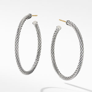 David Yurman Cable Hoop Earrings Medium