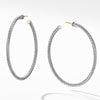 david yurman large cable hoop earrings sterling silver
