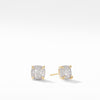 David Yurman Chatelaine Full Pave Diamonds Stud Earrings in 18K Yellow Gold 7mm
