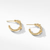 Petite Helena Hoop Earrings in 18K Yellow Gold with Diamonds