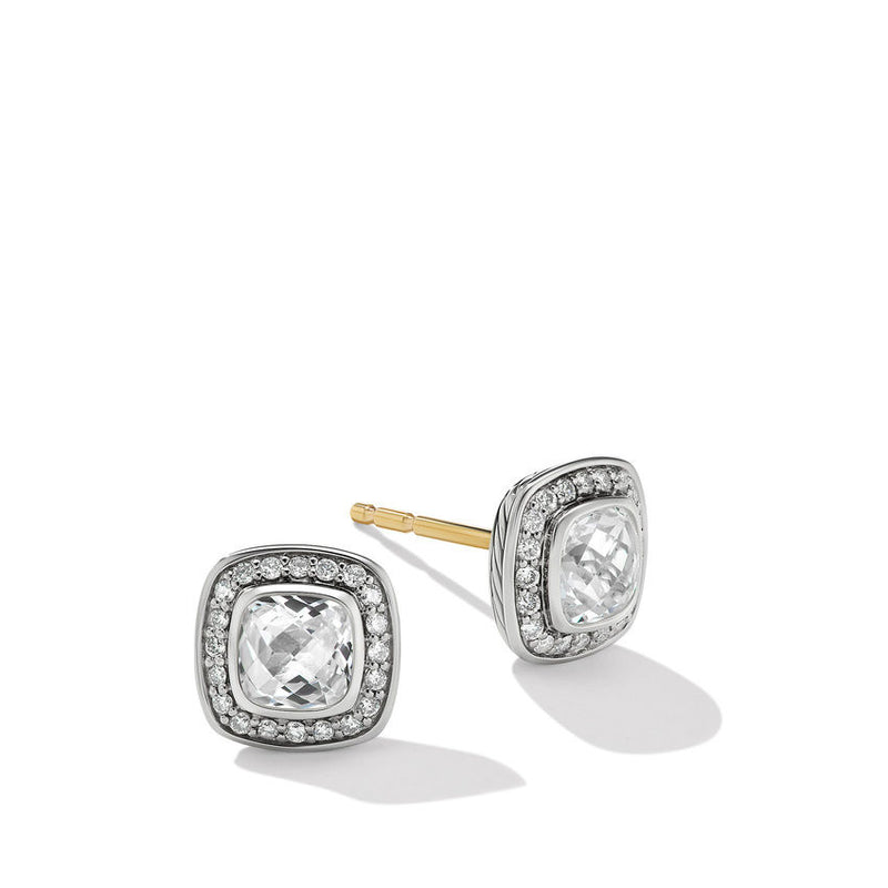 David Yurman Petite Albion Stud Earrings with Pavé Diamonds