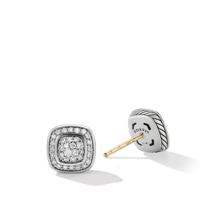 David Yurman Petite Albion Stud Earrings with Pavé Diamonds