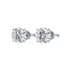 Forevermark DeBeers Classic 4-Prong Martini Set 1.86cts Total Stud Earrings