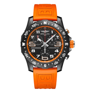 Pre-Order 44MM Breitling Endurance Pro Breitlight Watch Orange Strap