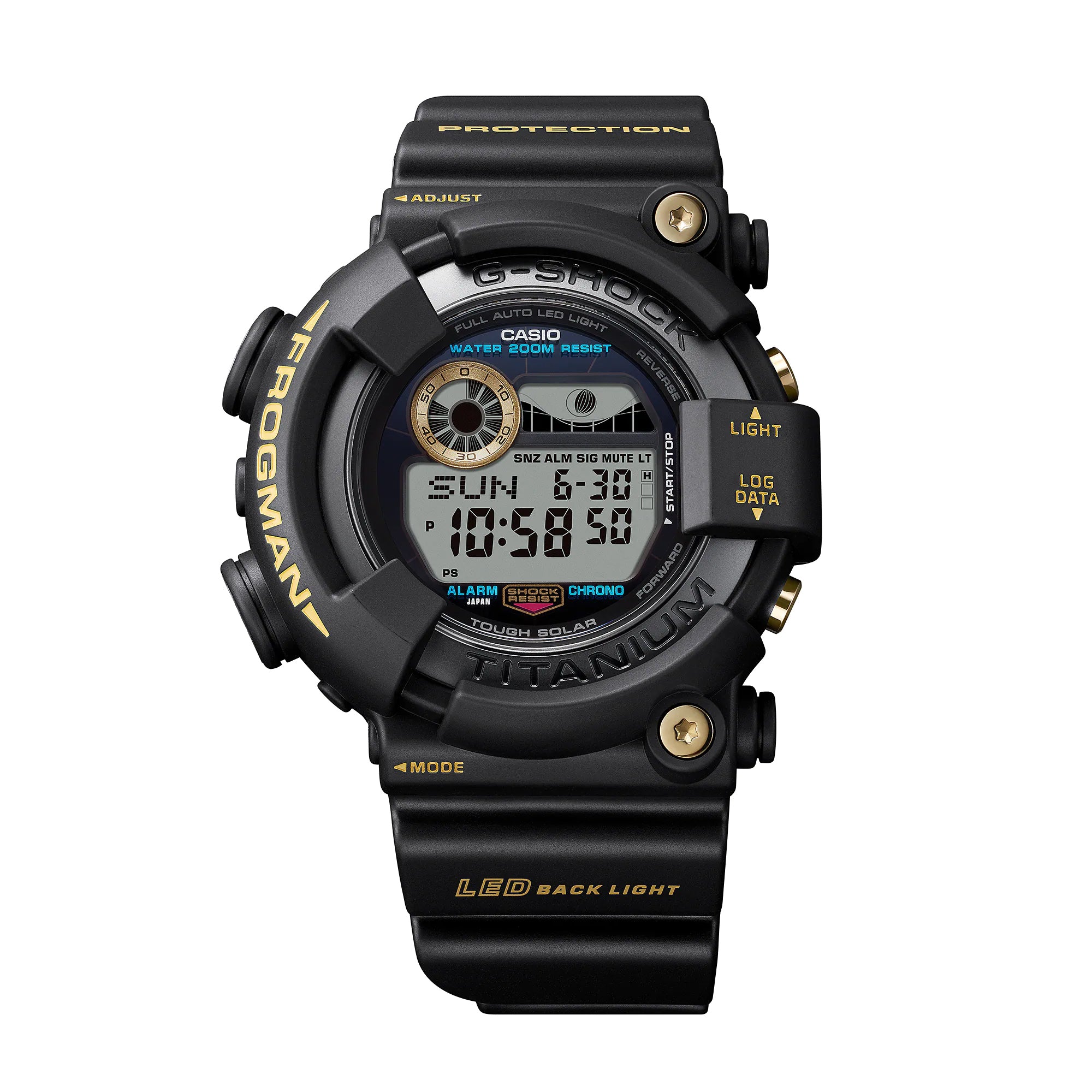 Casio G-Shock FROGMAN Digital Titanium 30th Anniversary 8200 Diver Watch  GW8230B-9A Limited