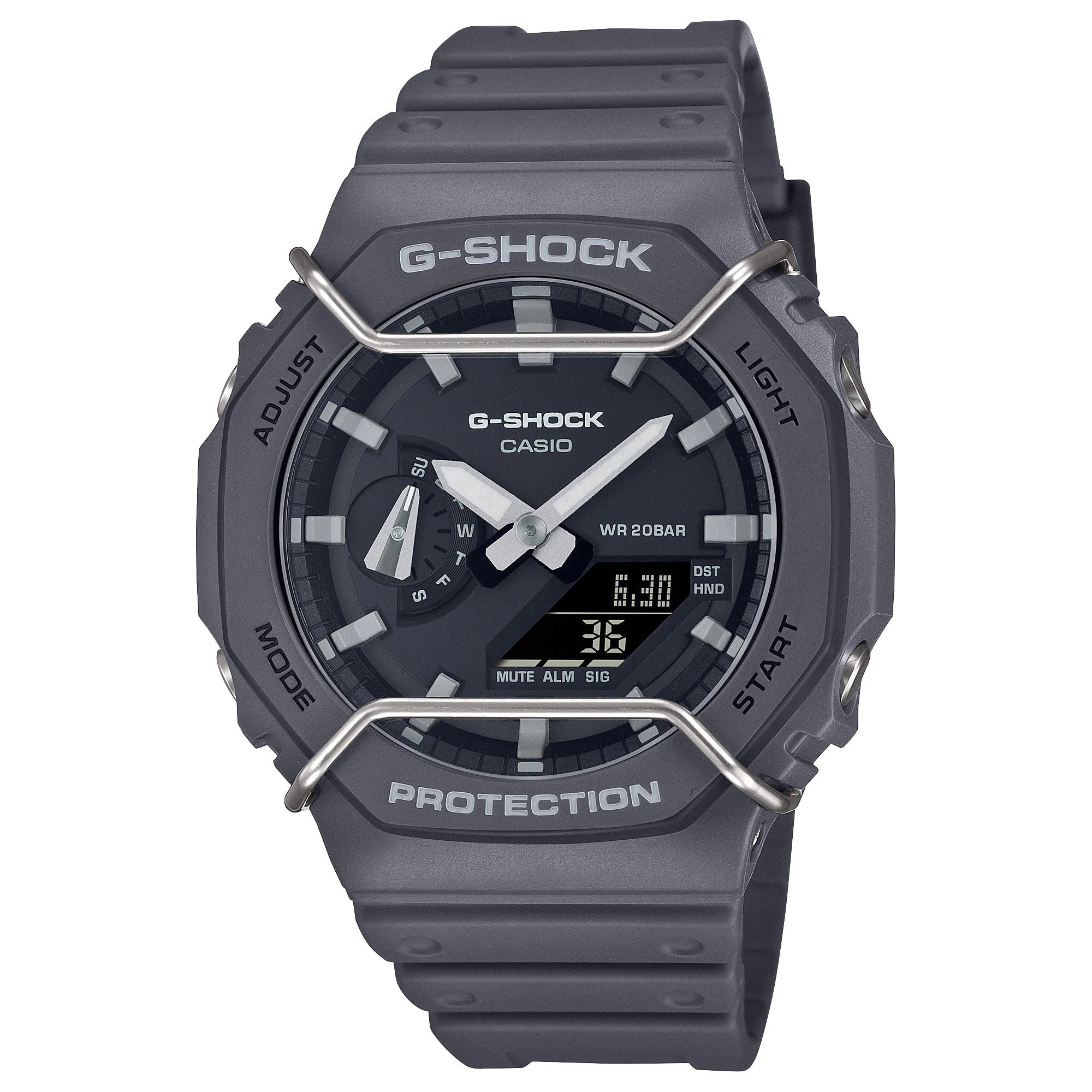 Casio G-Shock Black Tone-on-Tone Carbon CasiOak Protector Pack