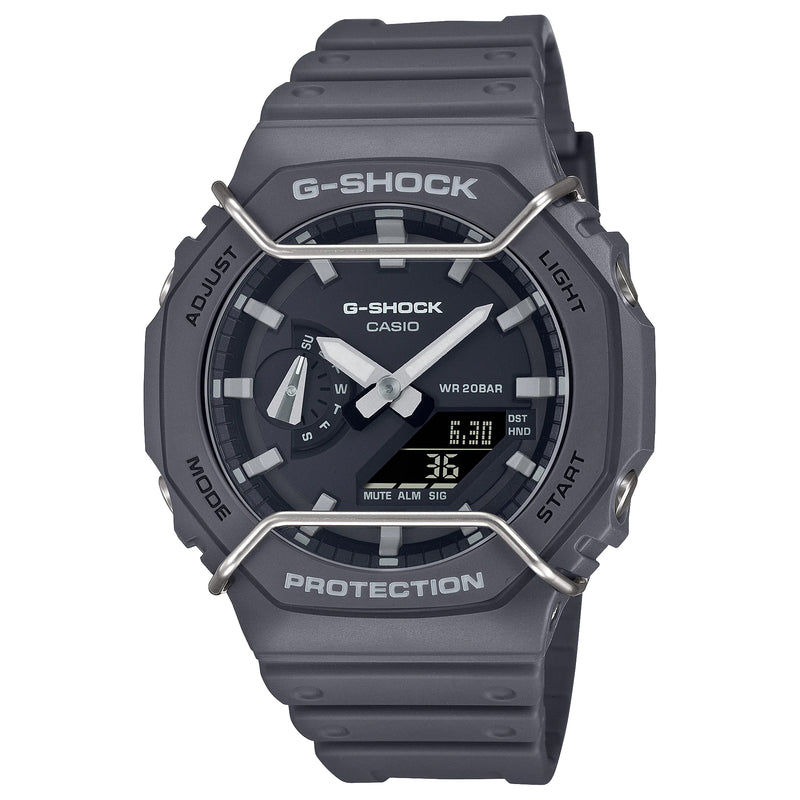 Casio G-Shock Black Tone-on-Tone Carbon CasiOak Protector Pack GA2100PTS-8A
