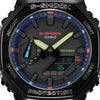 Casio G-Shock Black Carbon CasiOak Rainbow Glossy Gamers Watch GA2100RGB-1A