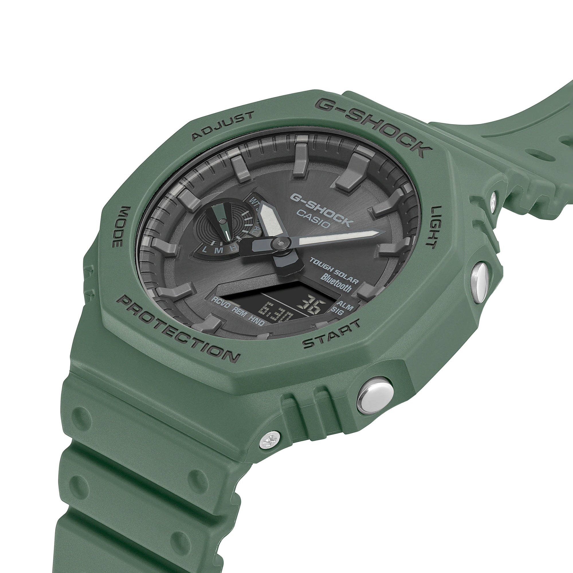 Casio G-Shock Solar Bluetooth 2100 Green CasiOak GAB2100-3A Watch