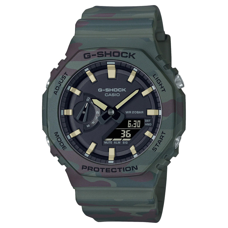 Casio G-Shock Wild Explorer Watch Set Green Orange Camo CasiOak