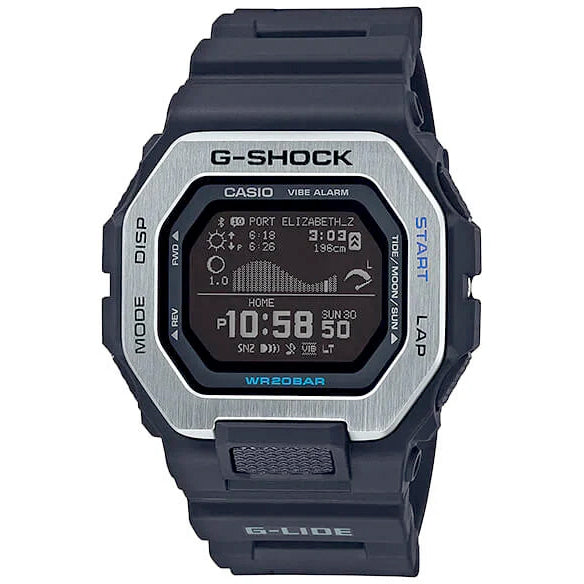 Casio G-SHOCK G-LIDE GBX-100-1 Black Surfer Men's Tide Watch