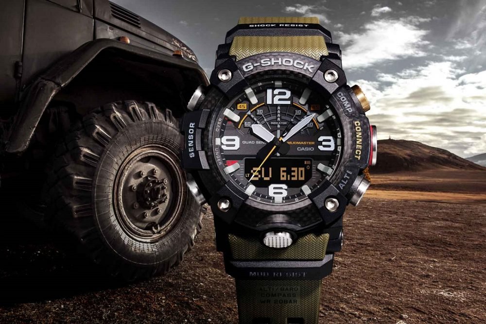 G-Shock GG-B100-1A3 Green Mudmaster Carbon Core Watch – NAGI