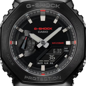 Casio G-Shock Metal Bezel CasiOak GM2100CB-1A GM2100 Ultility Watch Black Canvas