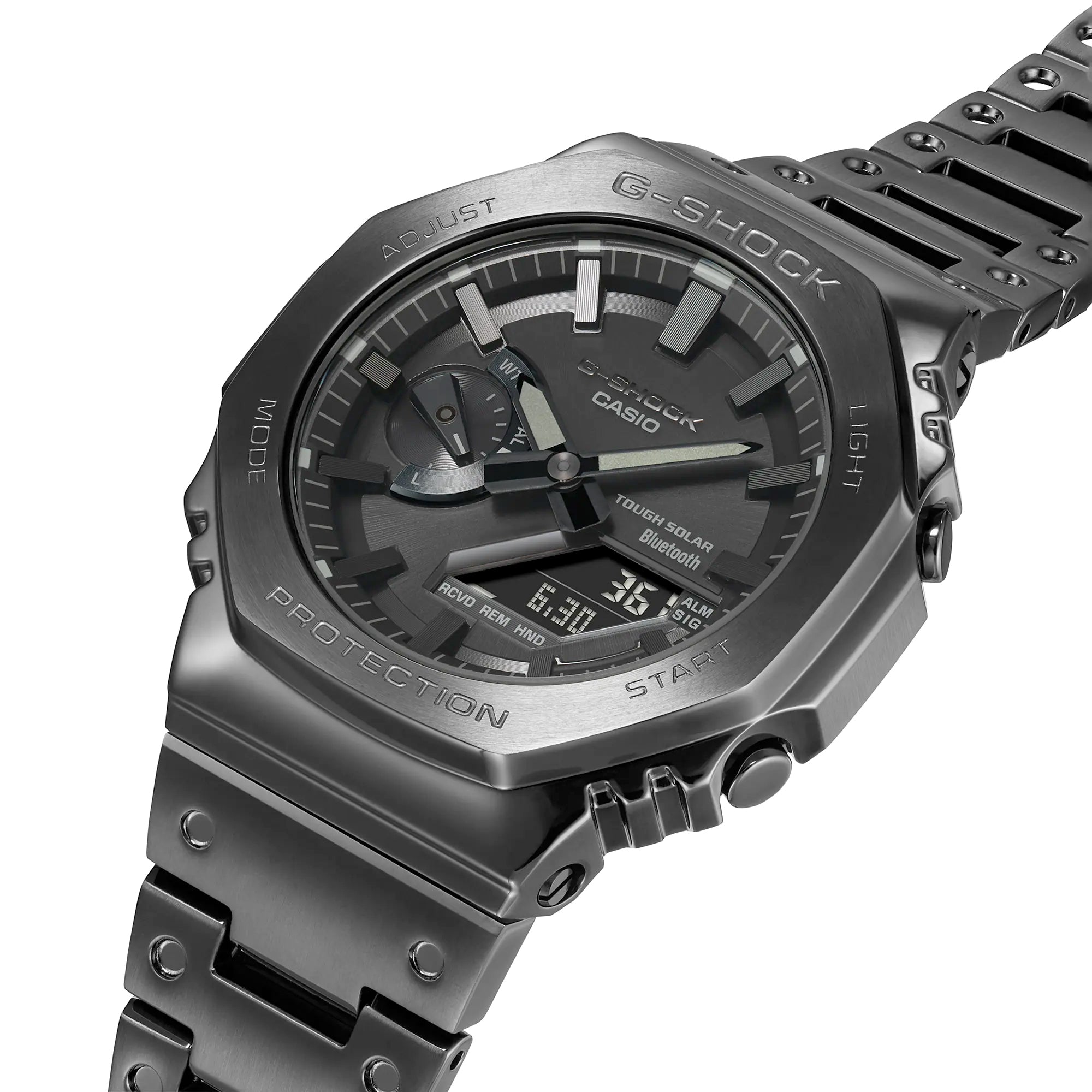 Casio G-Shock Full Metal Dark Grey Steel Solar Bluetooth 2100 CasiOak – NAGI