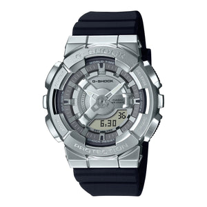 Casio G-Shock GMS GMS110-1A Metal Covered Silver Womens Watch