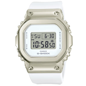 Casio G-Shock GMS Stainless Steel White Gold Womens Watch GMS5600G-7D