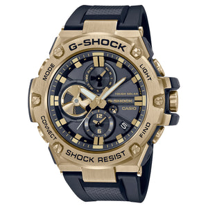 Casio G-Shock G-Steel Stay Gold Stainless Steel Case Watch GSTB100GB-1A9