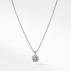 David Yurman Albion Kids Necklace with Blue Topaz and Diamonds, 4mm